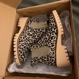 leopard print booties